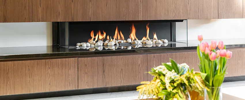 Double-height Fireplace Design Refurbishment in Tracy, California